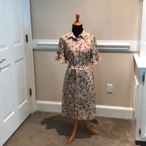 Banana republic printed shirt dress
